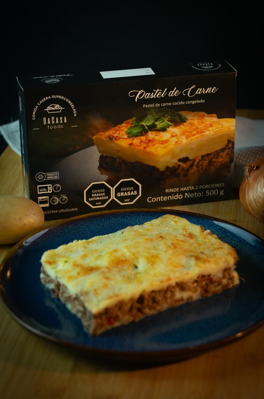 Pastel de carne y papa con su presentación Da Casa